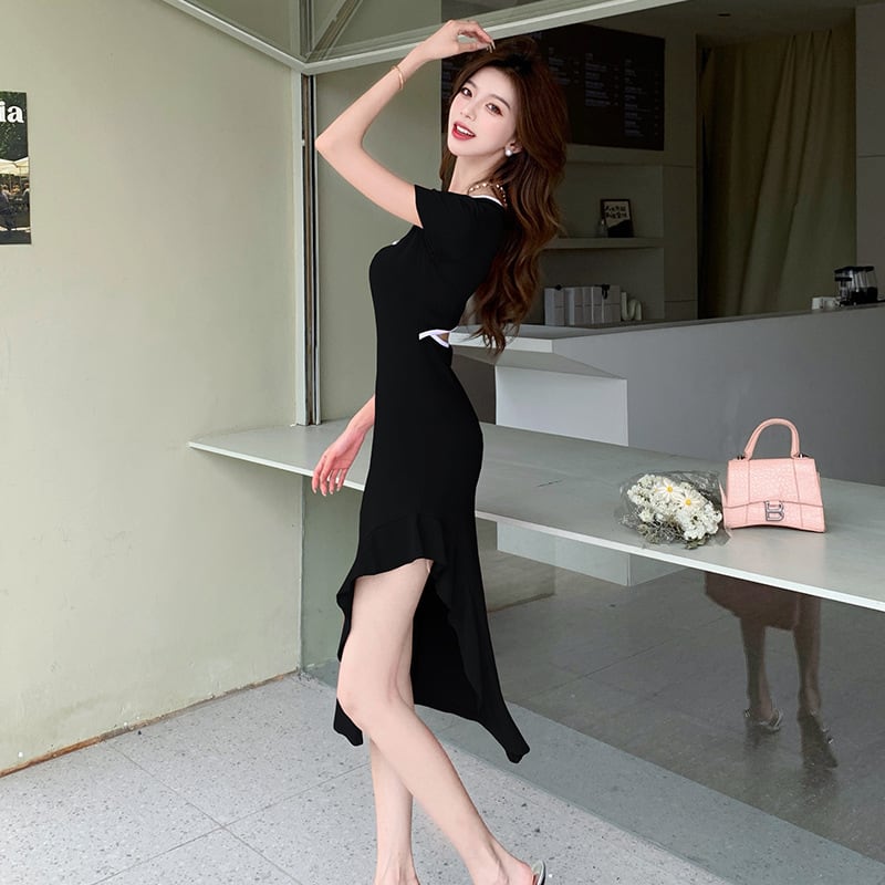 【dress】スリットワンピース　M25117