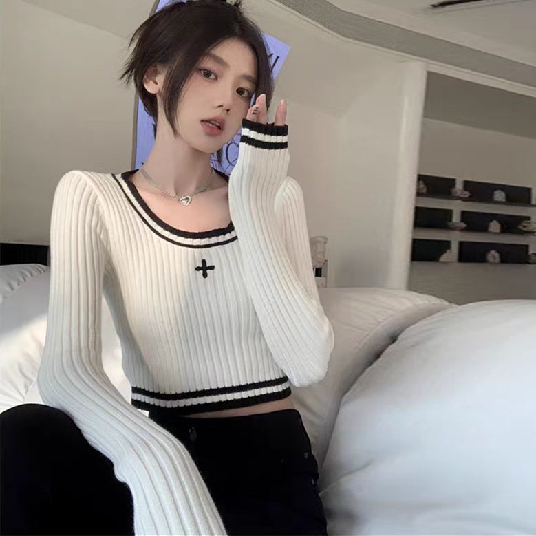 【tops】長袖ニットセーターG22840