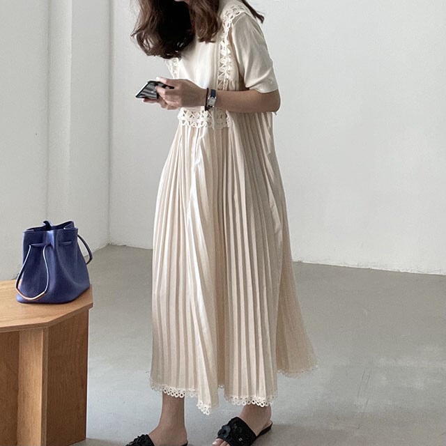 【dress】プリーツワンピース　M24736