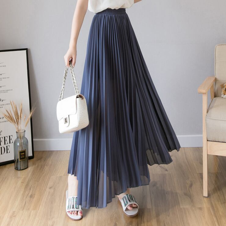 【bottoms】絶対欲しいシンプルカジュアル無地合わせやすいハイウエスト九分丈ガウチョパンツF0066