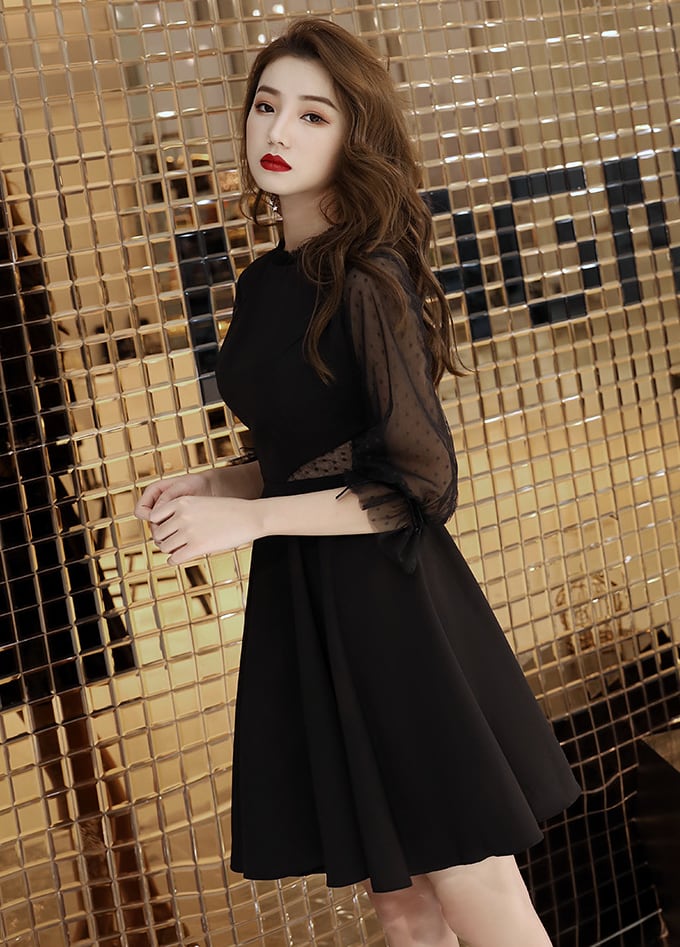 【dress】Aラインチュールドッキングワンピース Q8439