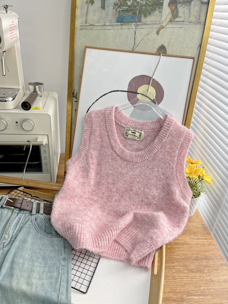 【tops】ニットベスト　M25475