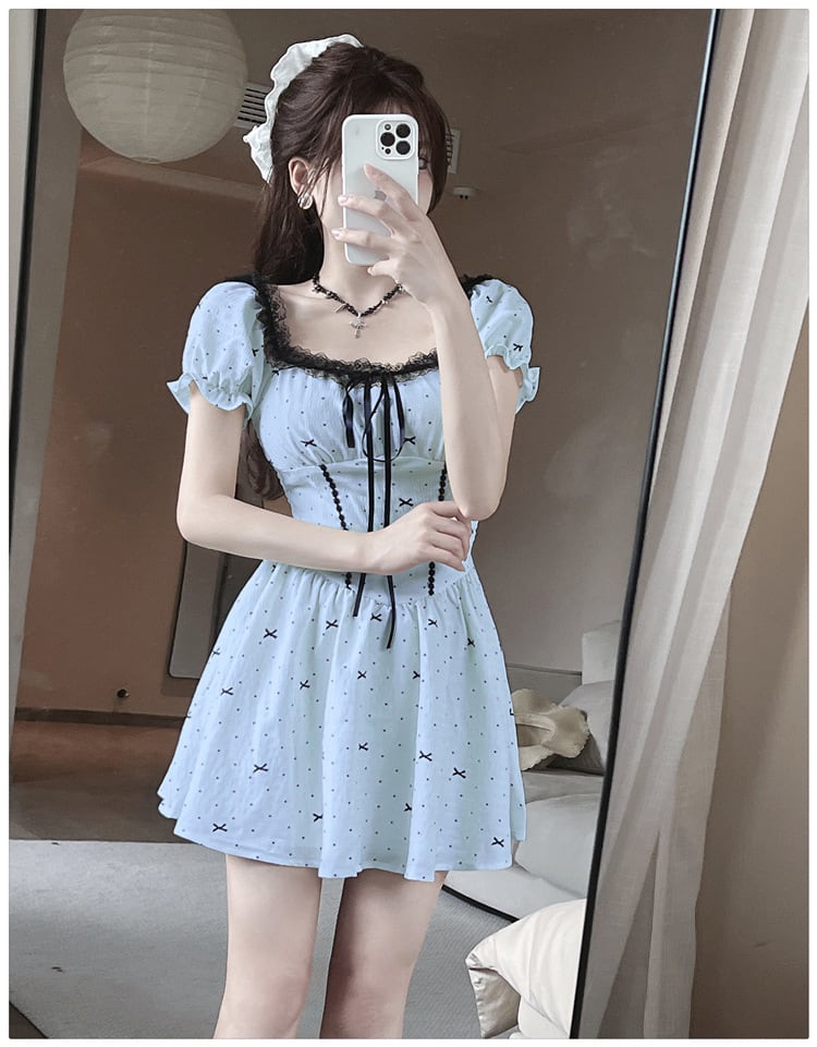 【dress】レースデートワンピース　M25178