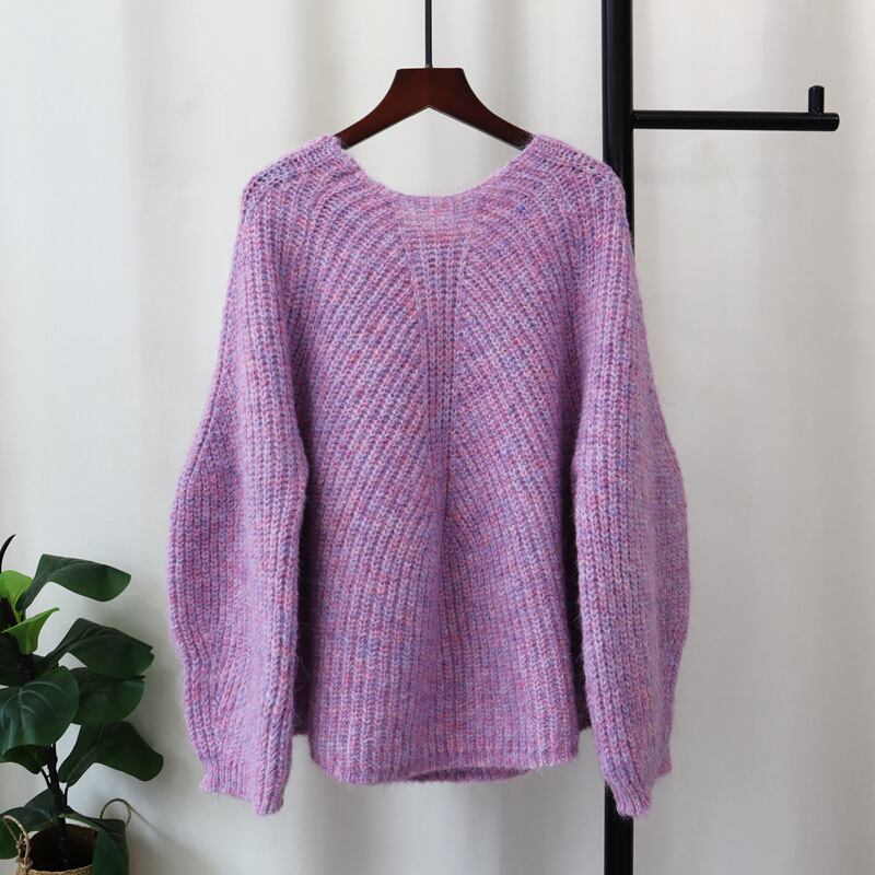 【tops】リボン付きニットセーター　M26942