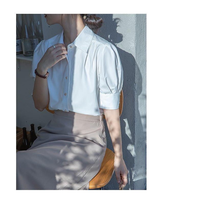 【tops】パフスリーブ ブラウスG20242