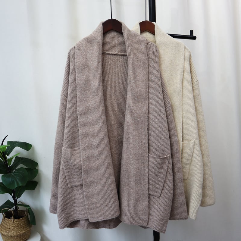 【outer】Vネックニットカーデ　M27589