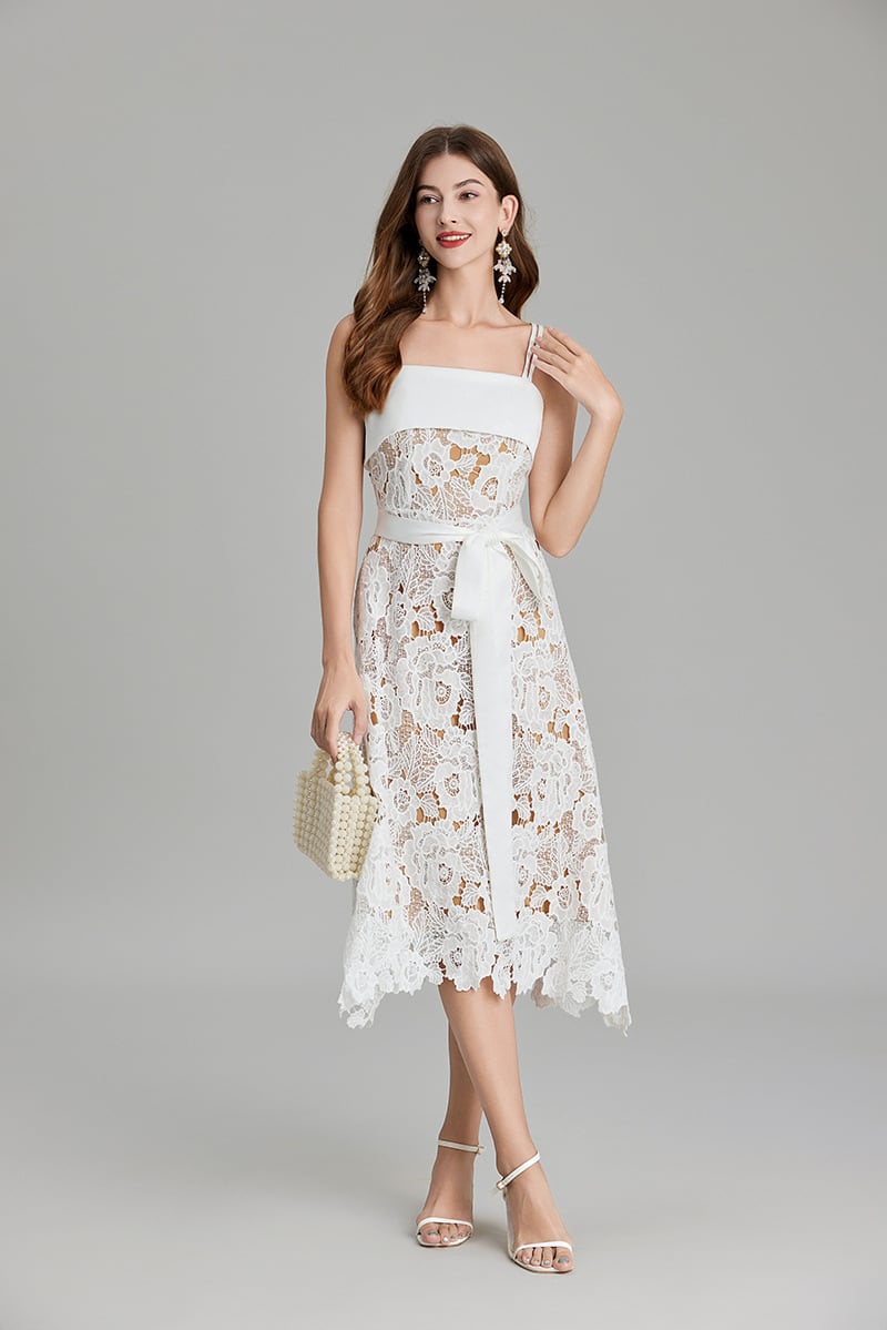 【dress】カットワークキャミワンピース　M25064