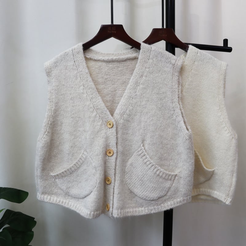 【tops】ニットベスト　M25435