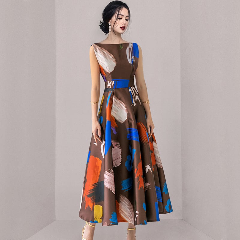 【dress】プリントワンピース　M24592