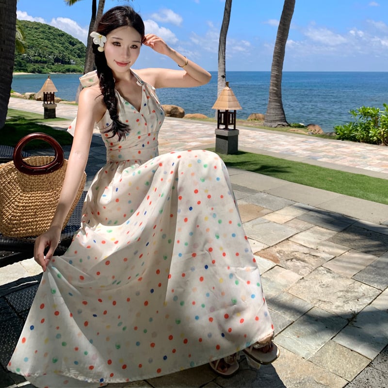 【dress】ホルターネックワンピース　M25231