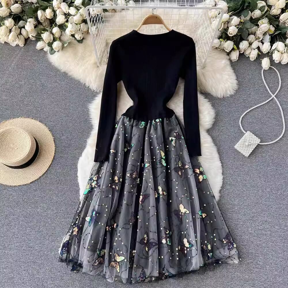 【dress】ドッキングデートワンピース　M18790