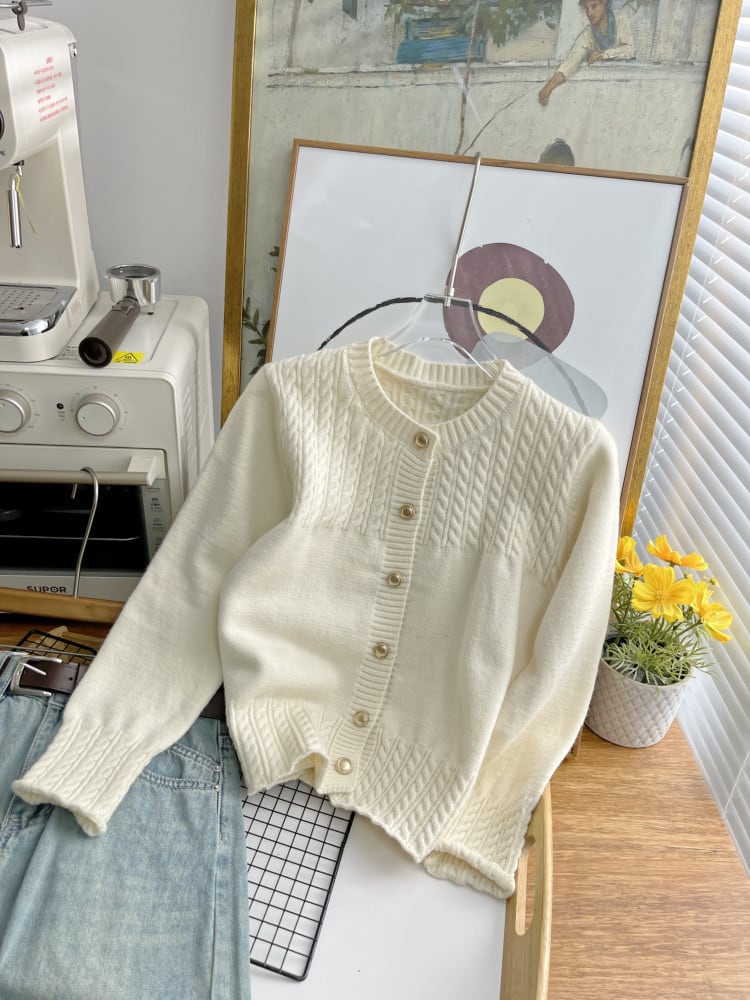 【outer】ニットカーデ　M25474