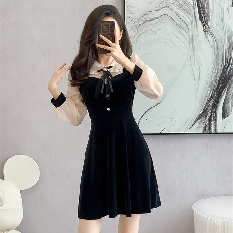 【dress】切り替えデートワンピース　M26181