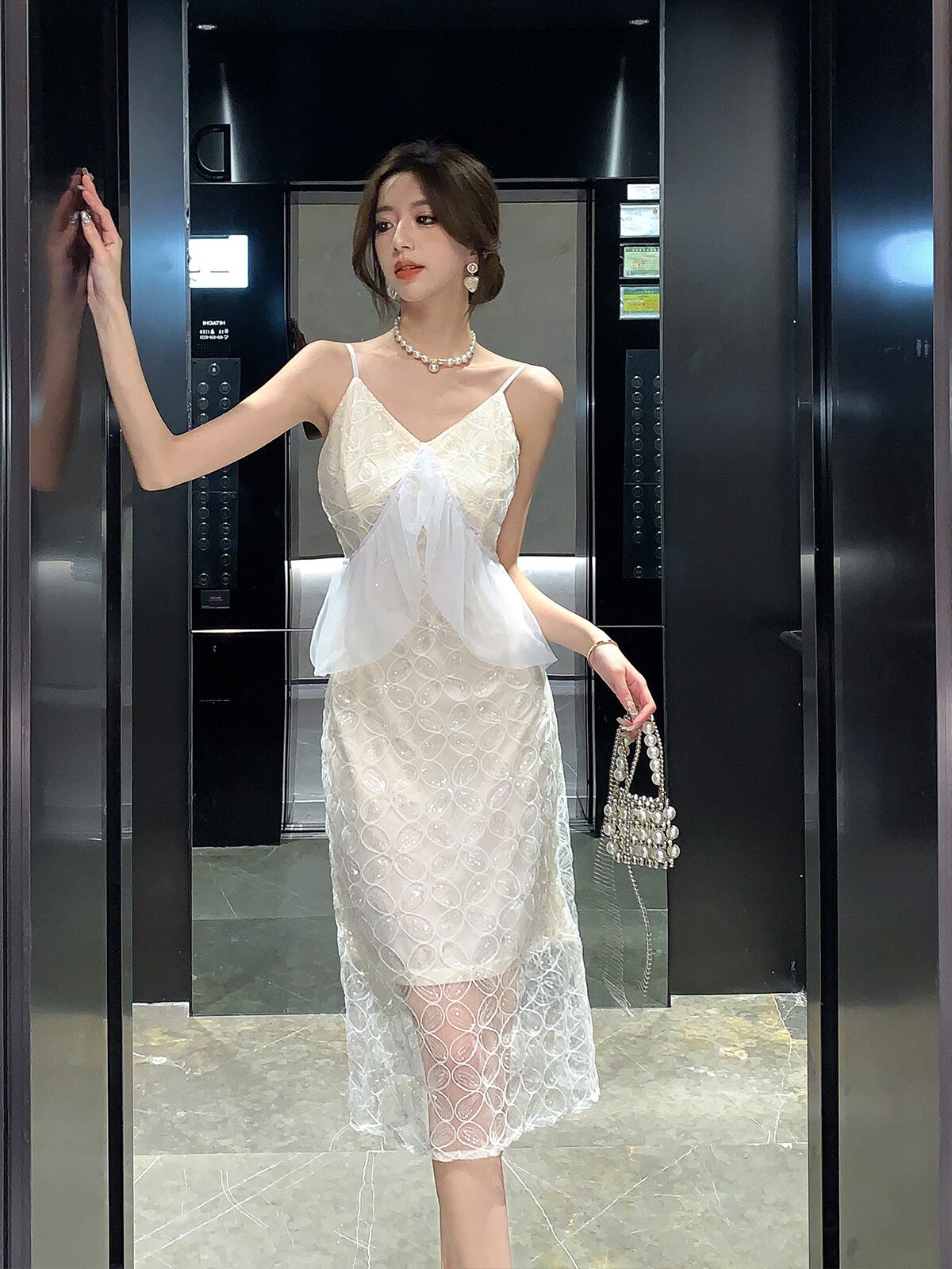 【dress】フリルキャミワンピースG20065