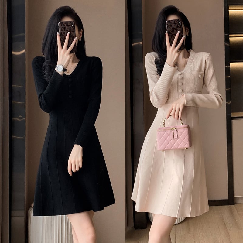 【dress】ニットワンピース　M25423
