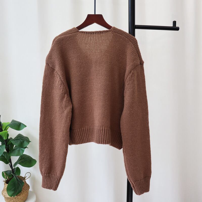 【outer】ファスナーニットカーデ　M28629