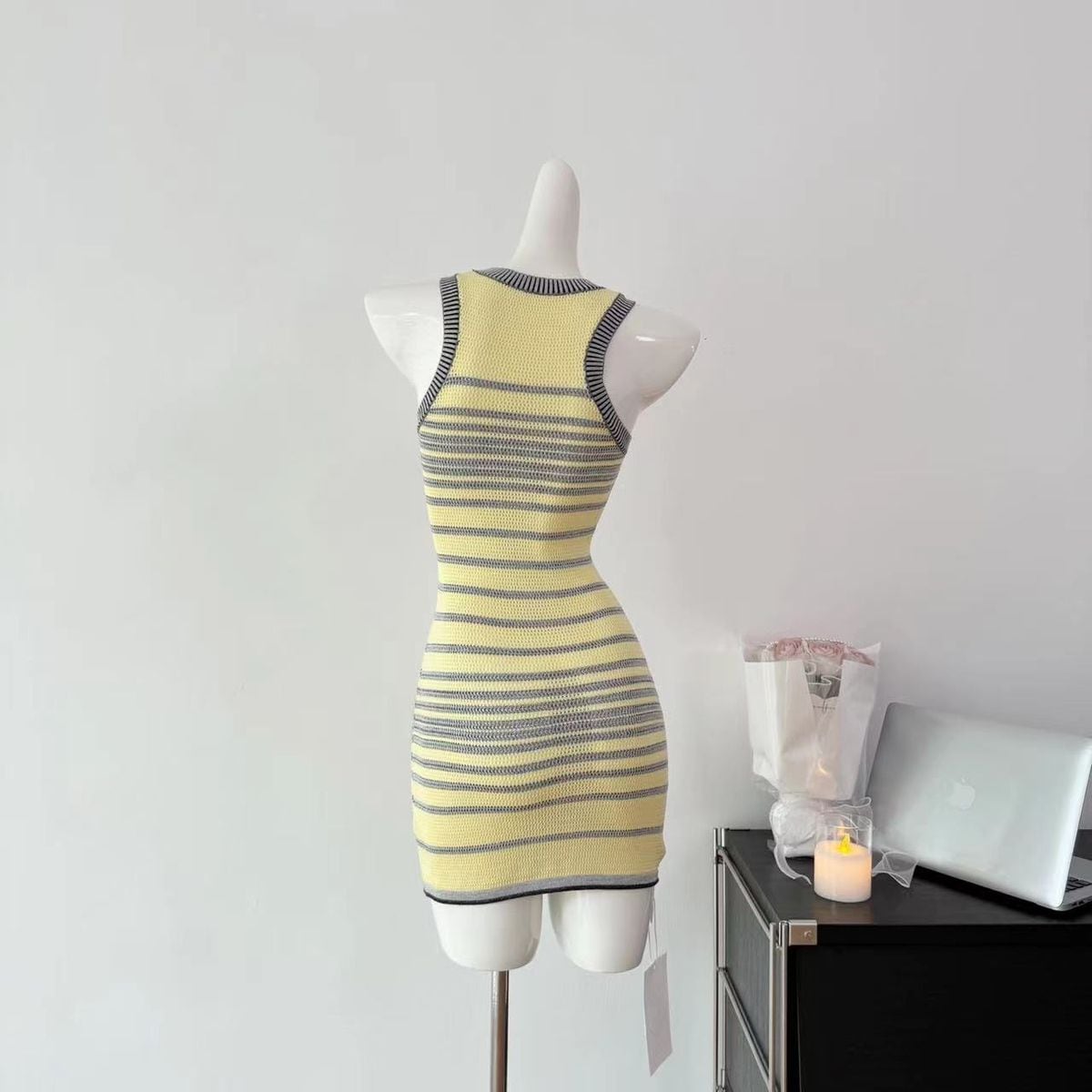 【dress】ニットベストワンピース　M24471