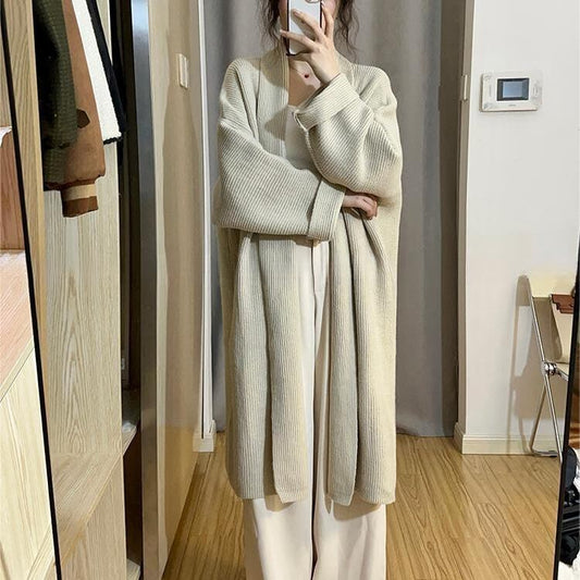 【outer】ロング丈ニットカーデ　M19009