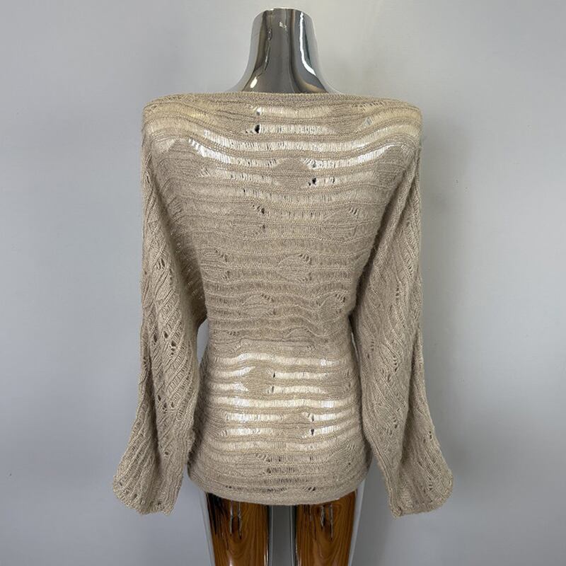 【outer】Vネックニットカーディガン Q8193