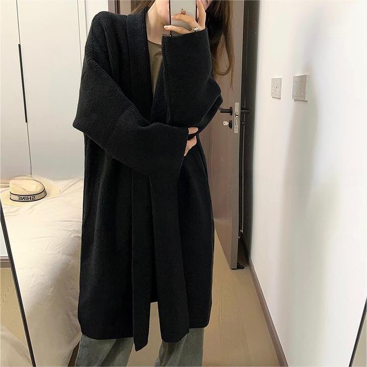 【outer】ロング丈ニットカーデ　M19009