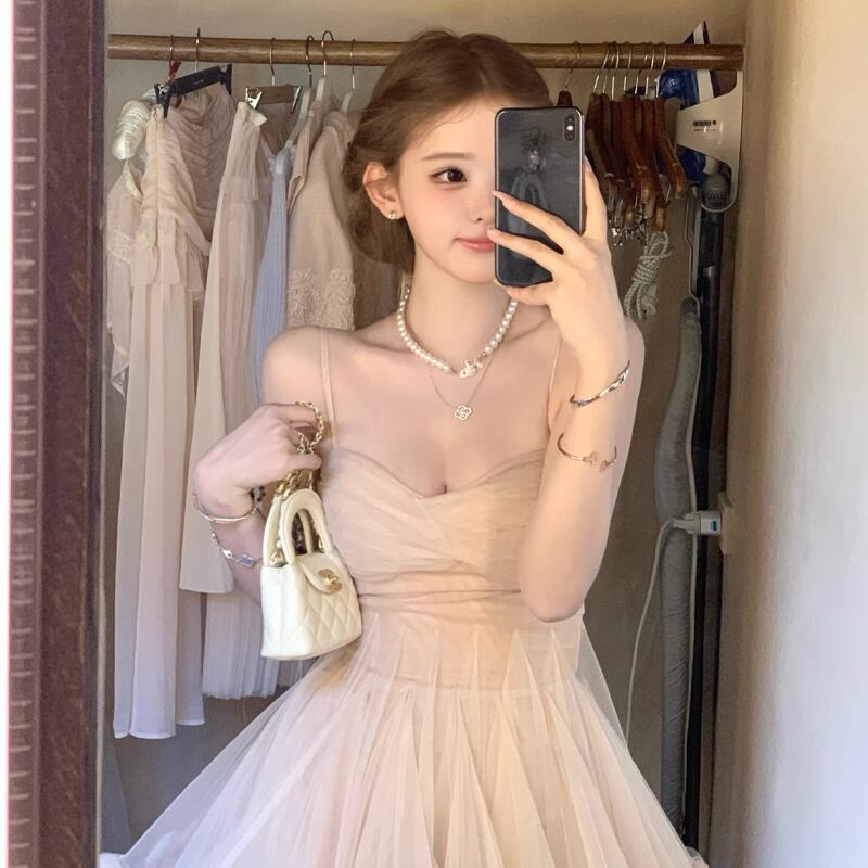 【dress】ギャザーフリルチュールミニワンピース Q8417