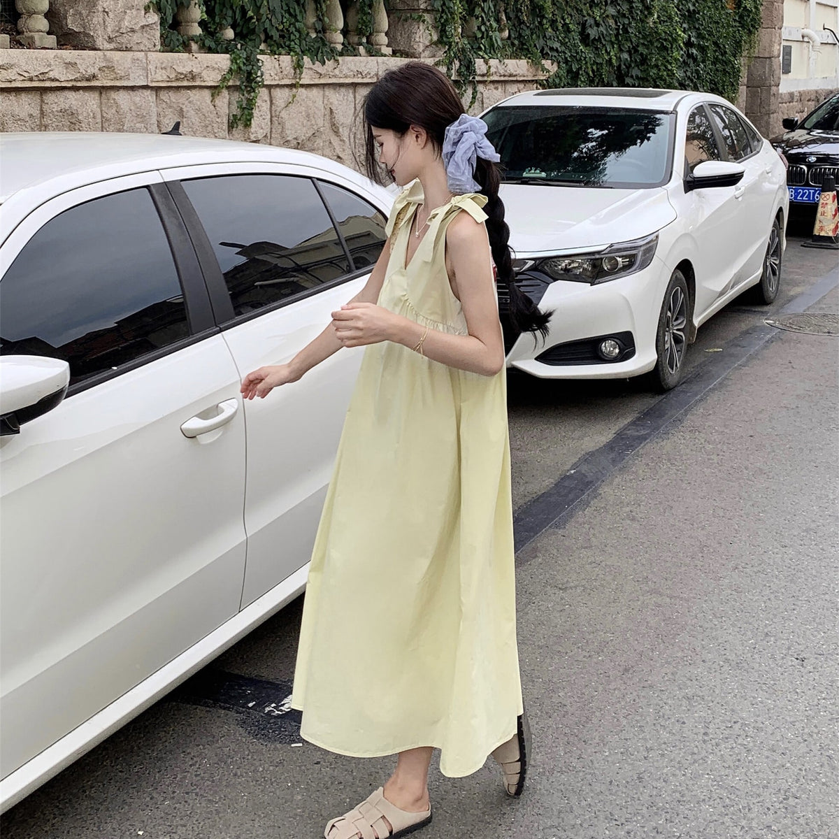 【dress】リボン付きワンピース　M24666
