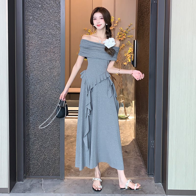 【set】不規則 イレギュラーTシャツ×スカートセット　M24767