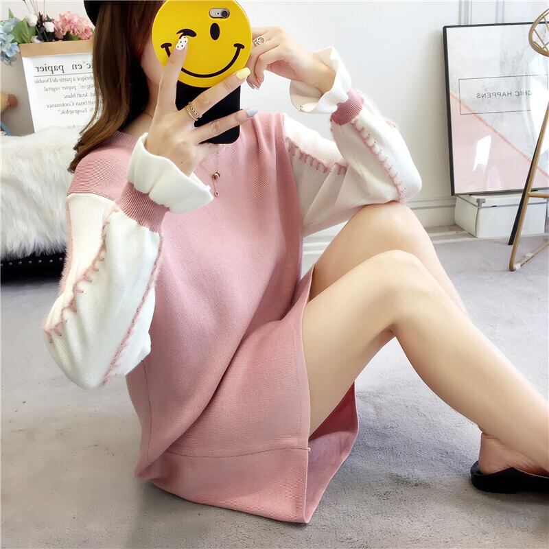 【dress】美人度アップ!気質満点スウィートスカラップスリーブ厚手ニットワンピース G3284