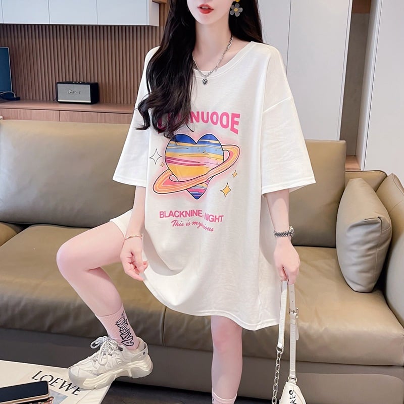 【tops】リボン付きTシャツ　M24349