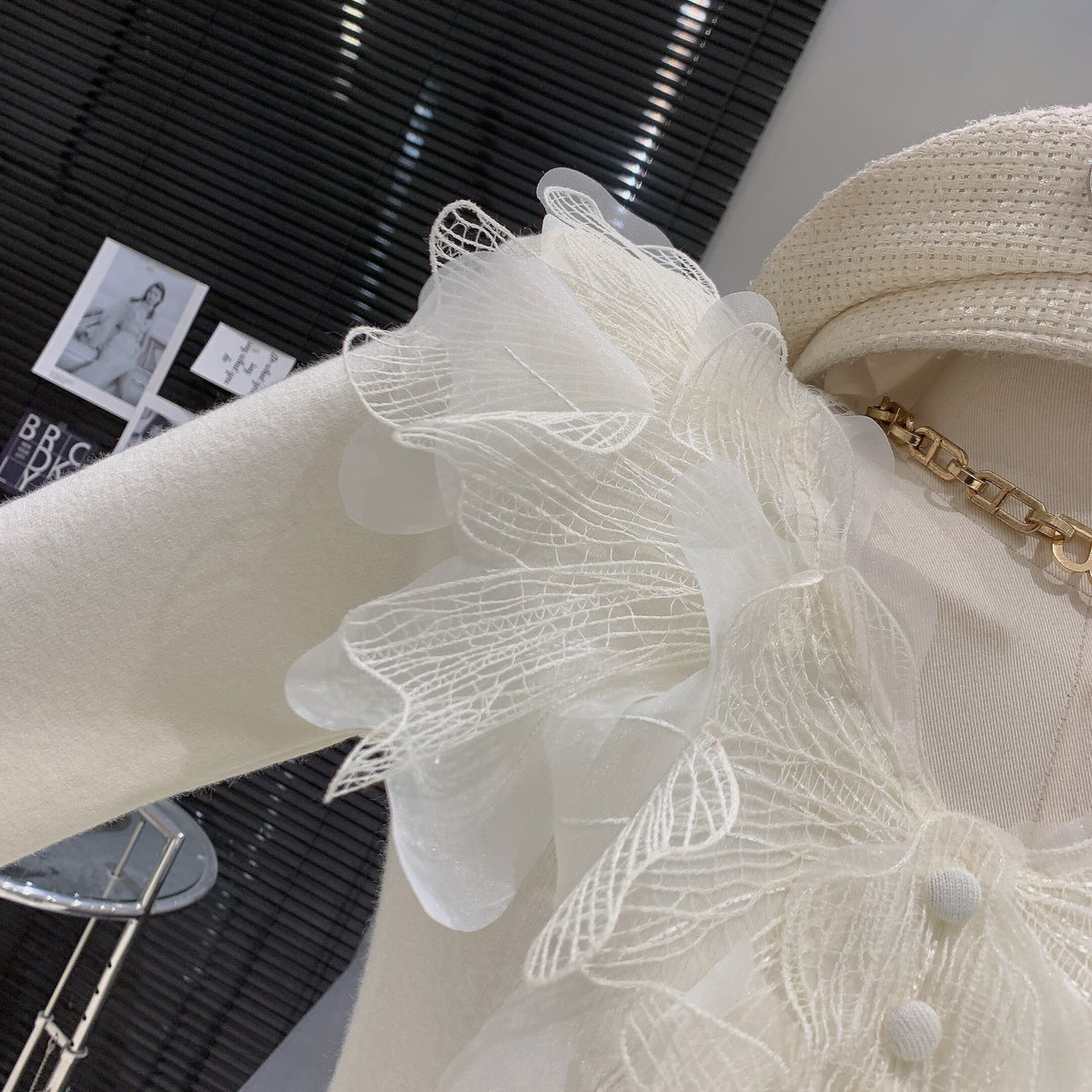 【tops】立体フラワーニットトップス　M28064