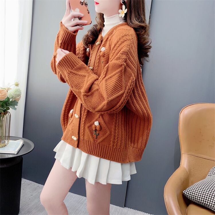 【outer】ニットカーデ　M28328