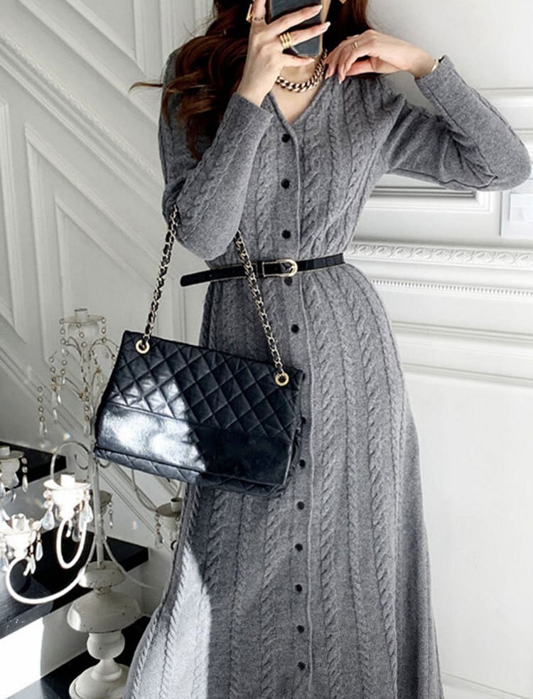 【dress】ニットワンピース　M26341