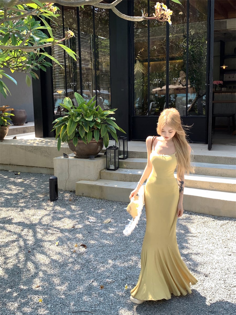 【dress】マーメイドキャミワンピース　M24765