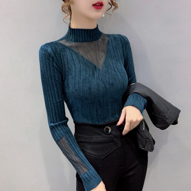 【tops】早い者勝ち!気質満点エレガントニットファッション秋冬新作長袖着痩せトップス G3477