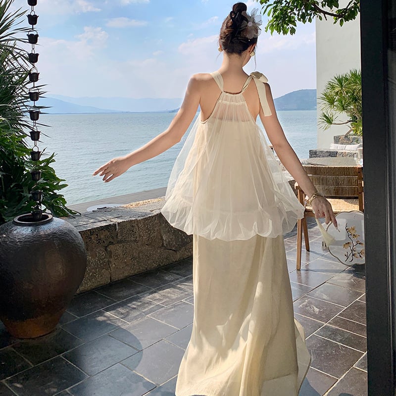 【dress】ホルターネックワンピース　M24764