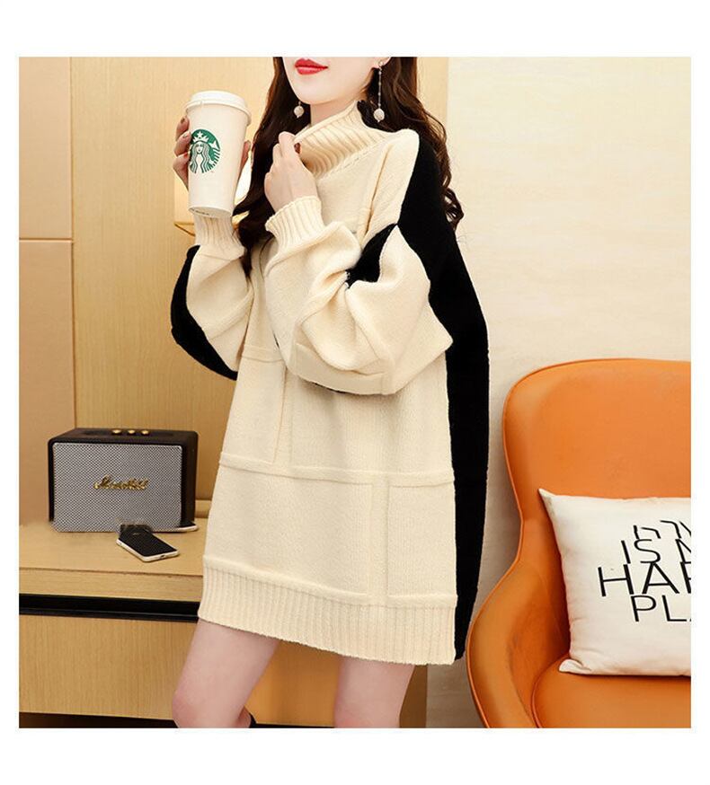 【tops】ドッキングニットセーター　M19020