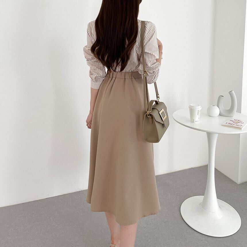 【dress】切り替えシャツワンピース　M29587