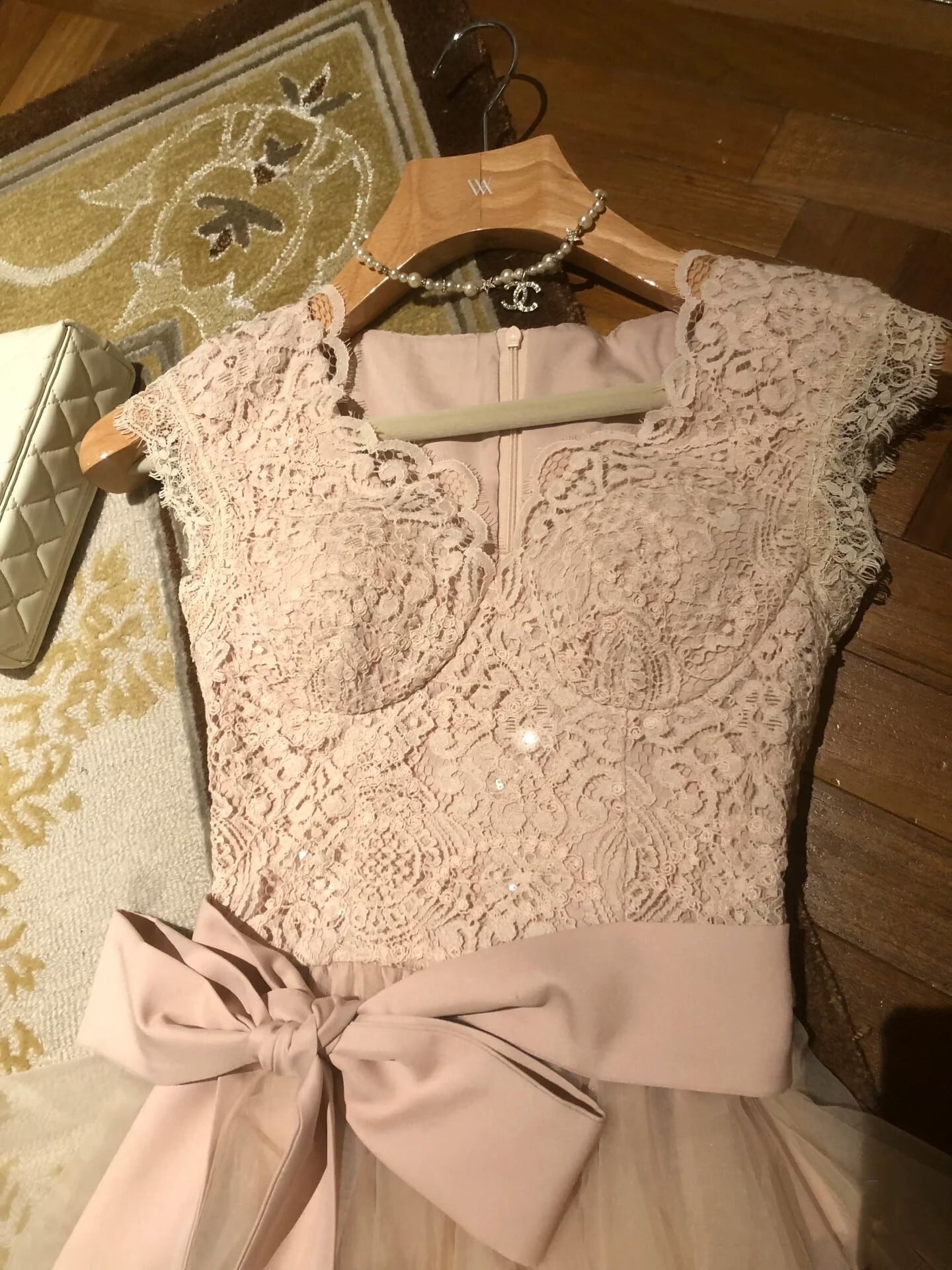 【dress】イレヘムチュールワンピース　N3411