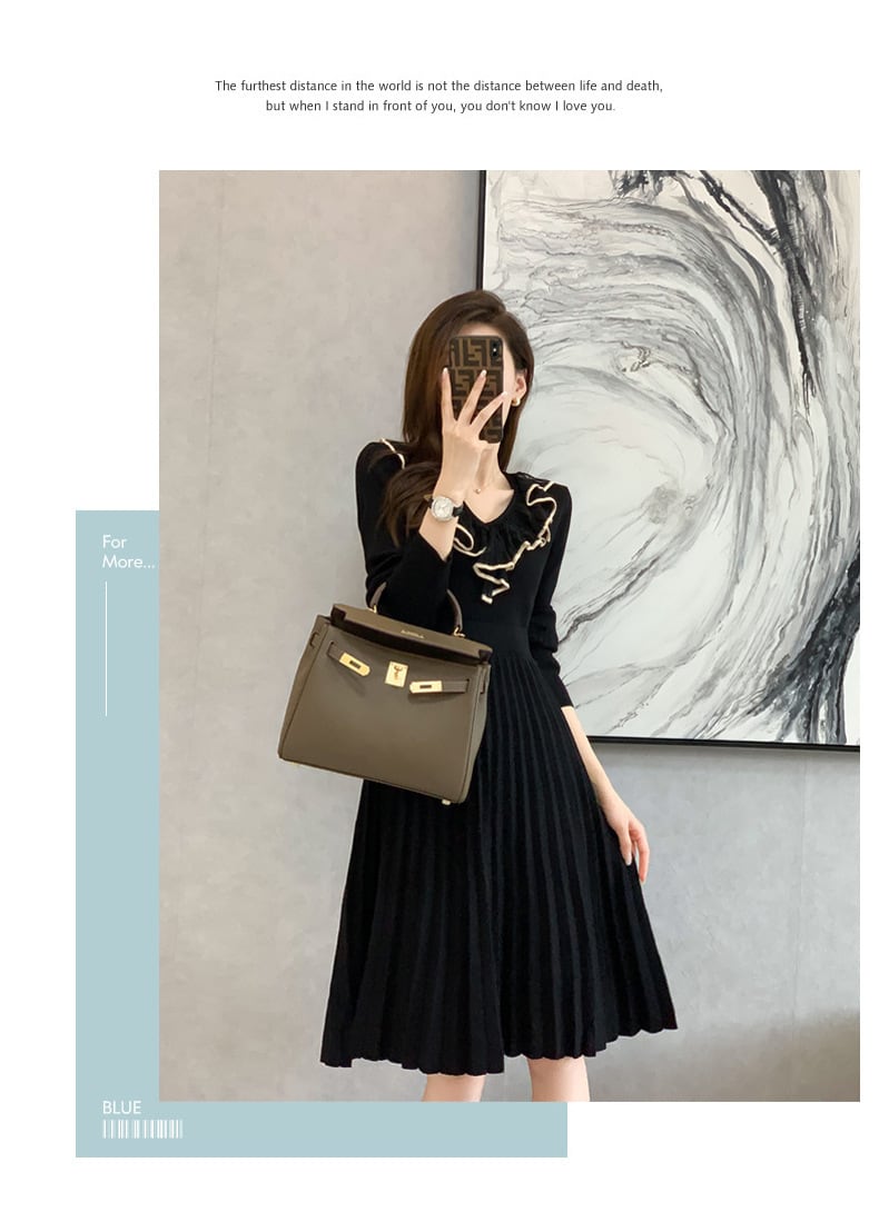【dress】ニットワンピース　M25500