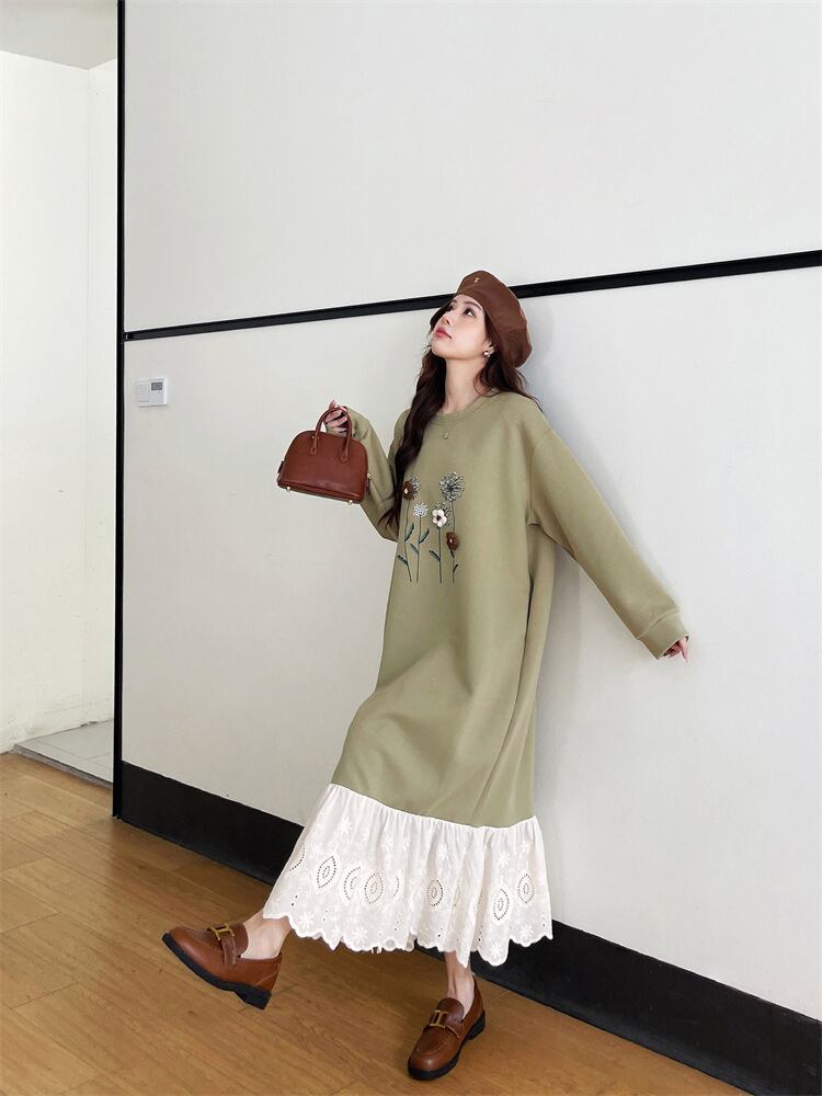 【dress】ドッキングカジュアルワンピース　M28935