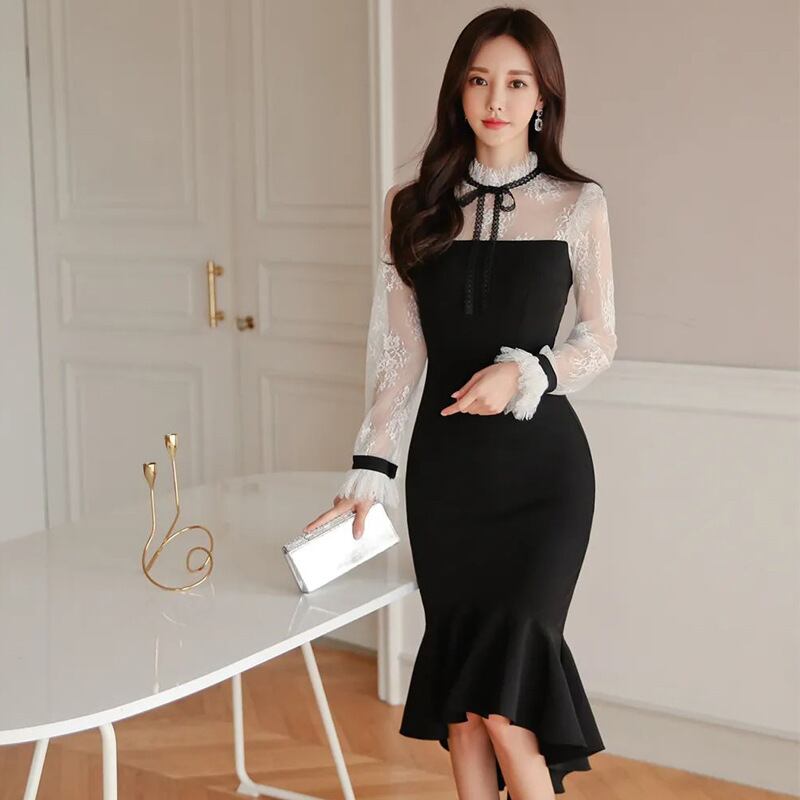 【dress】マーメイドワンピース　M18876