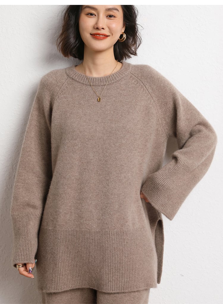 【tops】クルーネックニットセーター　M26244
