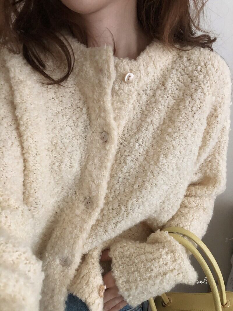 【outer】裹起毛ニットカーデ　M27530