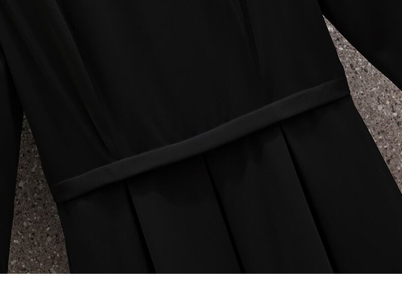 【dress】上品な質感!気質満点レトロオシャレ着痩せシンプルAラインワンピース G3622