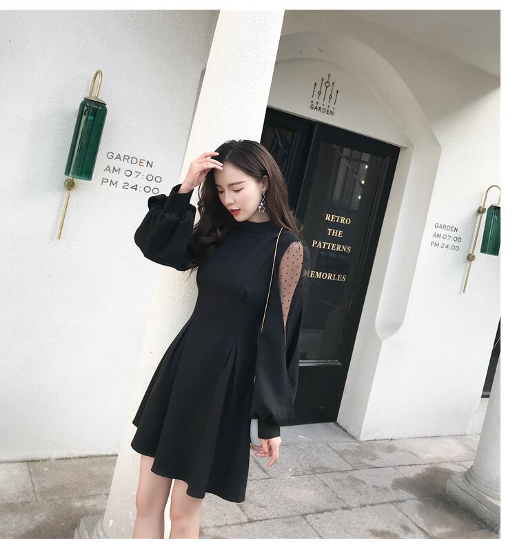 【dress】好感度UP!気質満点春冬オシャレレースファッションワンピース G2550