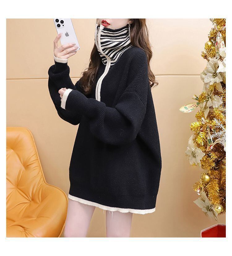 【tops】ハイネックニットセーター　M29160