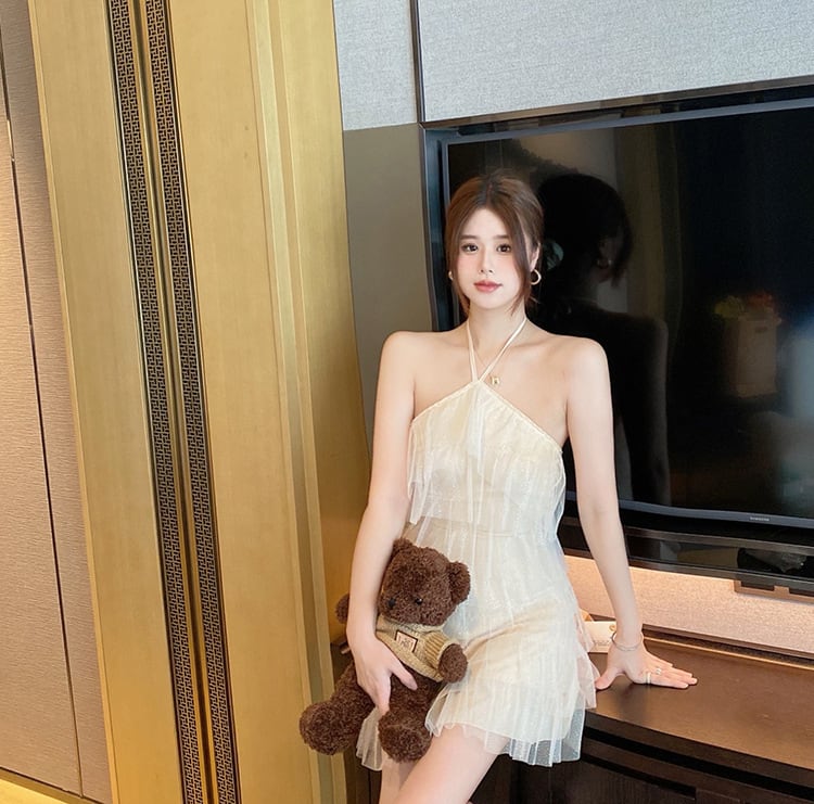 【dress】ホルターネックワンピース　M30152