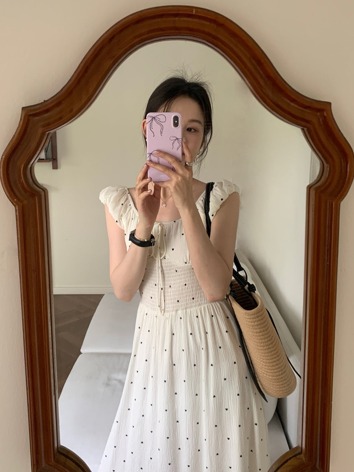【dress】ハート柄ワンピース　M23885