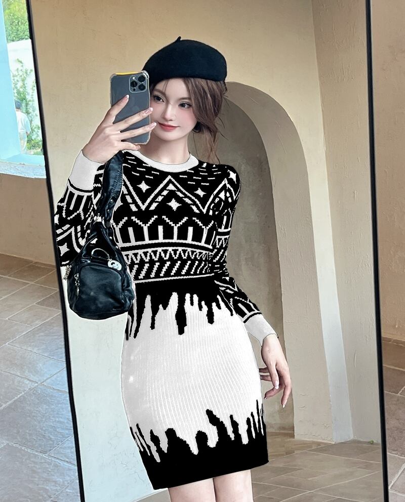 【dress】ニットワンピース　M27816