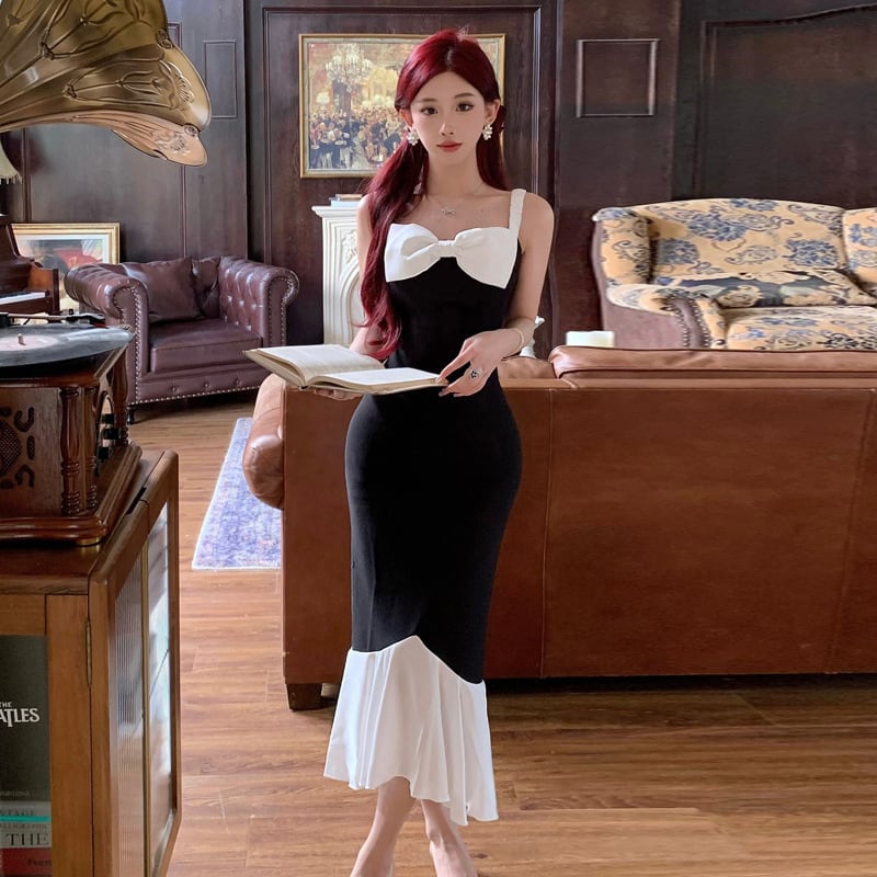 【dress】オフショルダーマーメイドワンピース G21117